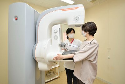マンモグラフィの写真